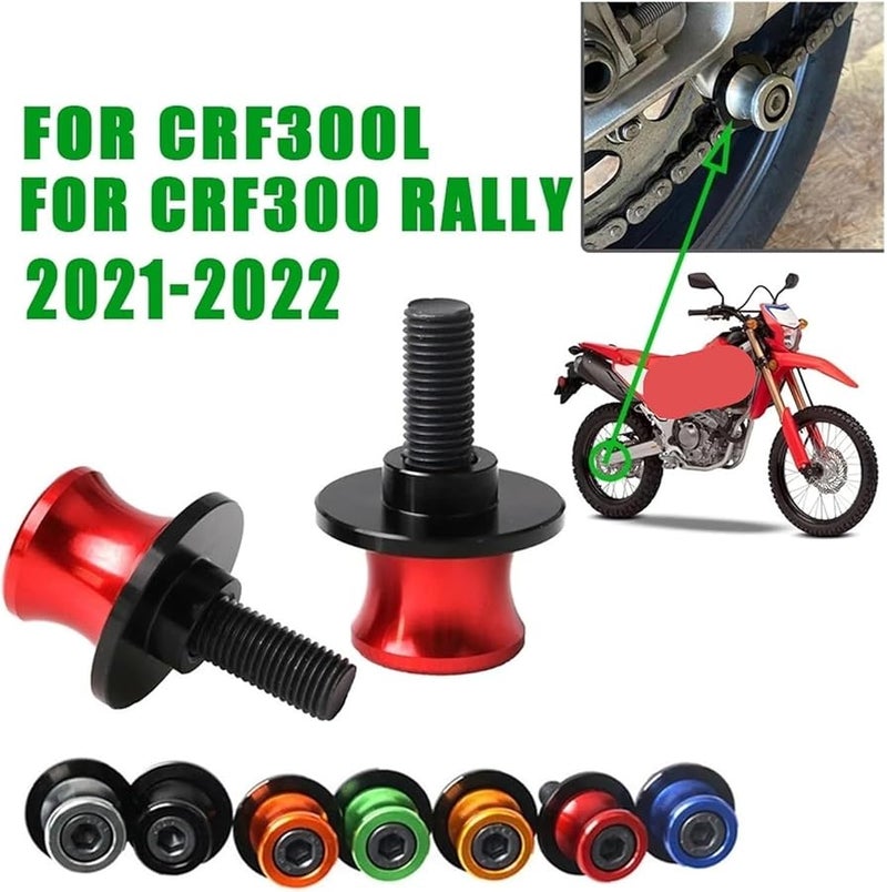 Blue Swingarm Spools Sliders For Honda CRF300L CRF300 Rally Motorcycle Rear Stand - Image 2